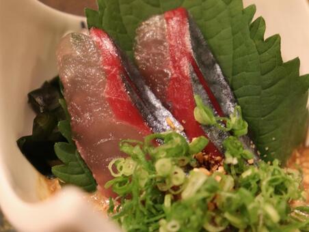 ゴマサバの刺身 ごまさば,ゴマサバ,ゴマ鯖の写真素材