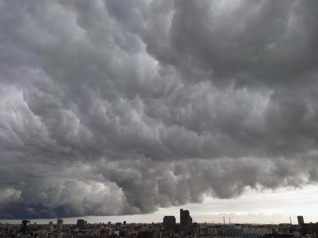 Before the Guerrilla Heavy Rain, bulut, örümcek, bulutlar, JPG