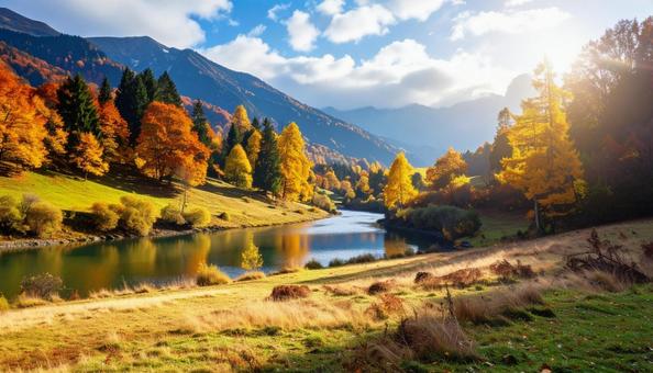 秋のイメージの風景写真 秋のイメージの風景写真の写真