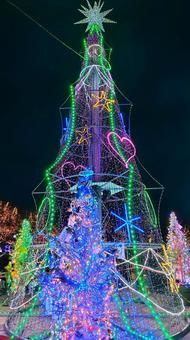 イルミネーション イルミネーション,灯り,広島県の写真素材