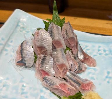 Photo, sardines, sashimi, fresh, 