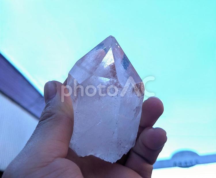 水晶 水晶,手,指の写真素材