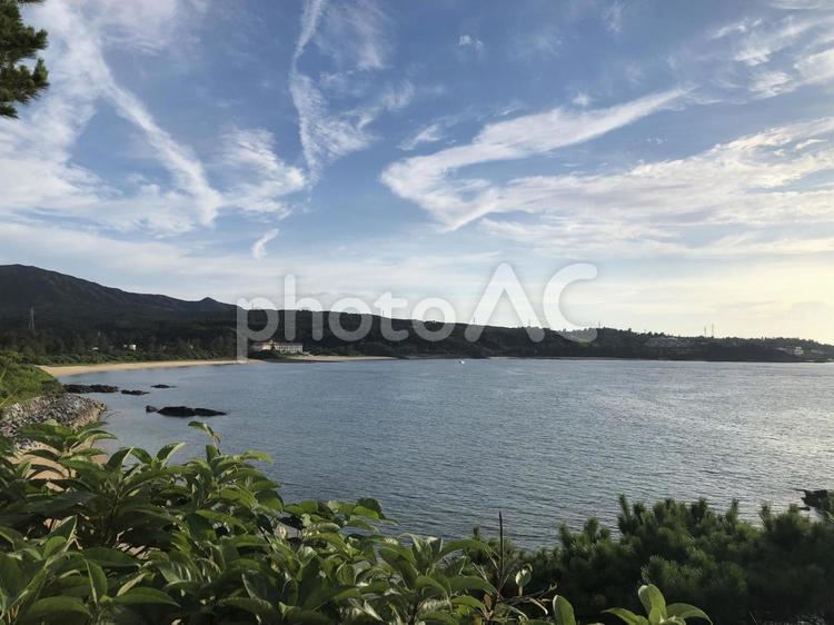 沖縄の海の風景 沖縄,旅,日本の写真素材