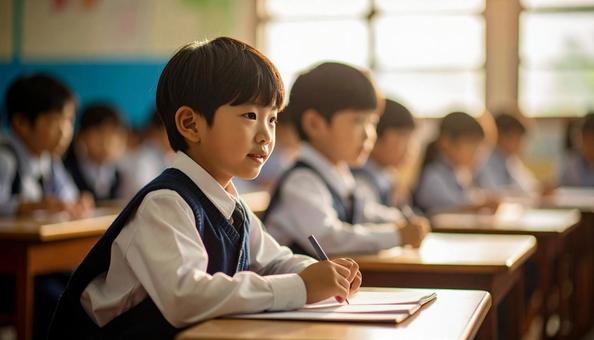 英会話教室で学ぶ子供たち 英会話教室で学ぶ子供たちの写真