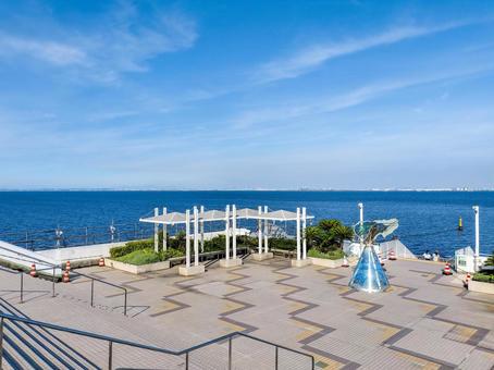 東京湾アクアライン海ほたるPA展望デッキ 東京湾アクアライン海ほたるPA展望デッキの写真