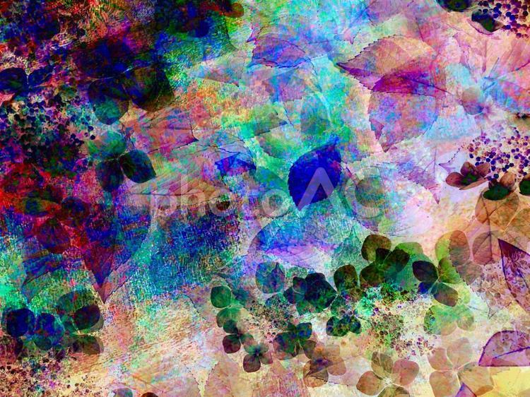 植物をモチーフにした幻想的イメージ ブラシ,美術,抽象の写真素材