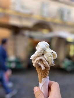 イタリアのジェラート イタリア,ローマ,スイーツの写真素材