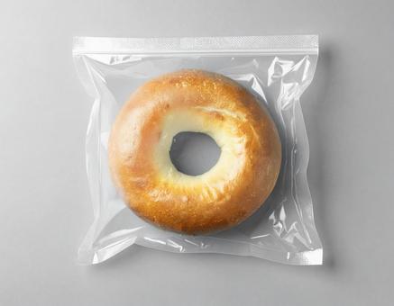 個包装のプレーンベーグル 個包装のプレーンベーグルの写真