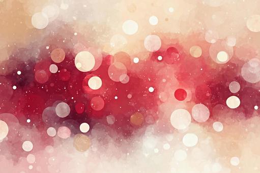 赤とアイボリーキラキラ背景1の写真