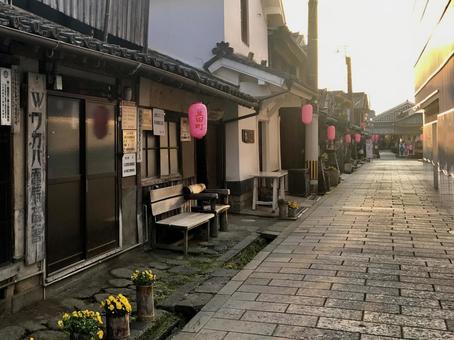 大分 日田 豆田町の街並み 大分 日田 豆田町の街並み 昔懐かしい,昭和,レトロの写真素材