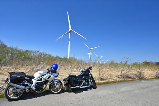 布引高原の秋ツーリング ツーリング,アメリカンバイク,スポーツバイクの写真素材