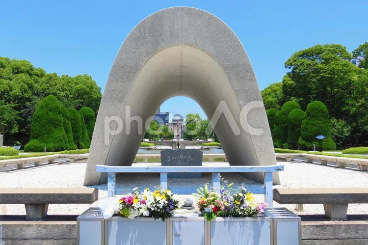 広島平和公園 原爆ドーム,原爆,広島の写真素材