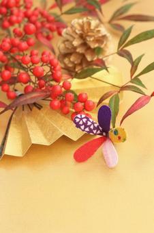 正月イメージ　南天 南天,ナンテン,正月の写真素材