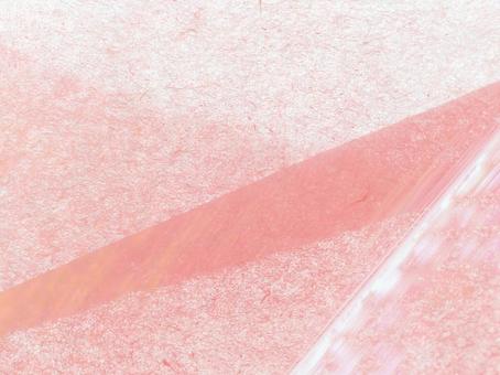 和紙　淡い赤色に重ねたラインと白いスジ 和紙,紙,背景の写真素材