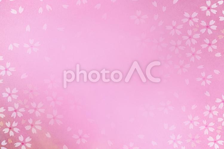 和桜　テクスチャ 和紙,和柄,紙の写真素材