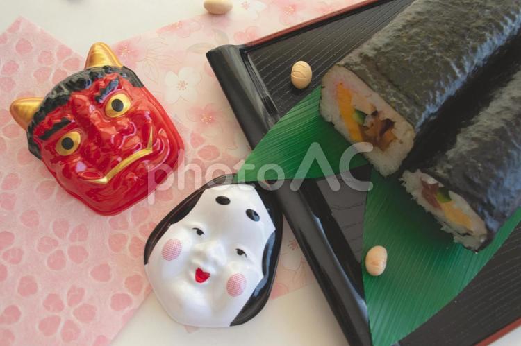 節分のイメージ 節分,豆まき,福豆の写真素材