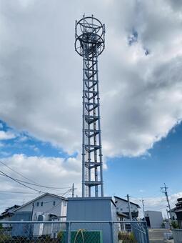 電波塔 基地局 携帯電話基地　 電波塔,基地局,スマートフォンの写真素材