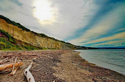 滝瀬海岸「シラフラ」 滝瀬海岸,シラフラ,乙部町の写真素材