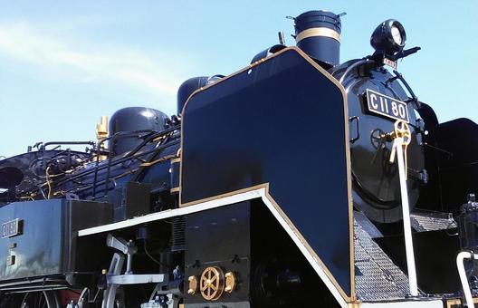 漆黒のタンク機関車 C11 80 蒸気機関車,c11,slの写真素材