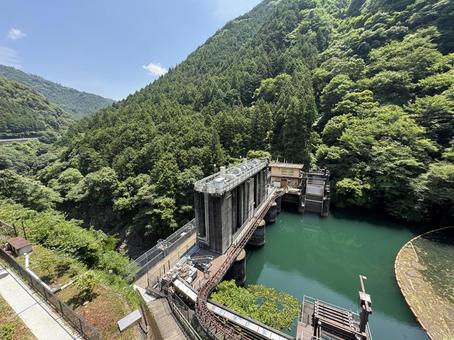 ダム ダム 白丸ダム,白丸調整池ダム,ダムの写真素材