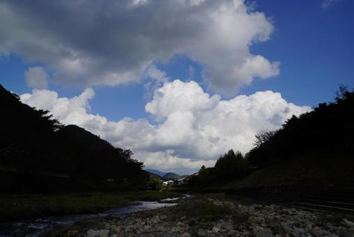 小川の風景 川,流れ,風景の写真素材