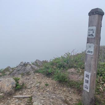 悪天候の鶏頭山 悪天候の鶏頭山 登山,山,登山道の写真素材