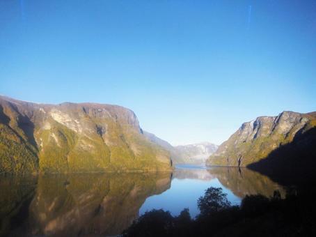 フィヨルドの景観(ノルウェー) フィヨルドの景観(ノルウェー)の写真
