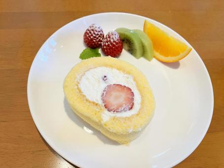 カフェのケーキセット カフェのケーキセットの写真
