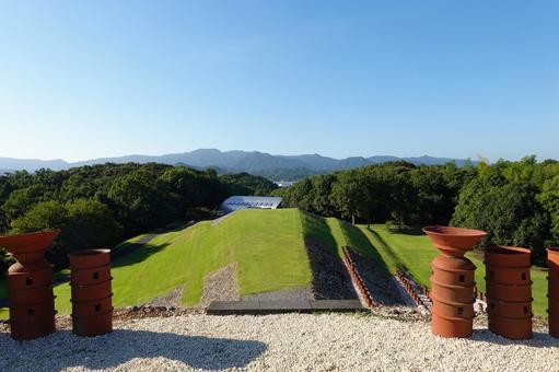 亀塚古墳公園09 亀塚古墳公園09 亀塚古墳公園,亀塚古墳,古墳の写真素材
