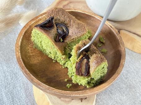 パウンドケーキグリーン パウンドケーキグリーン パウンドケーキ,手作り,ケーキの写真素材
