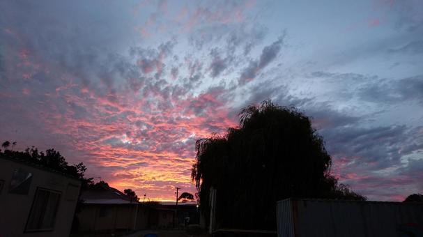 夕焼け空 夕焼け空の写真