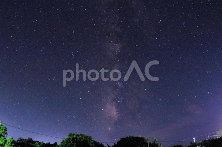 星空/今年初、自宅から見た天の川0703 星空,天の川,夏の写真素材
