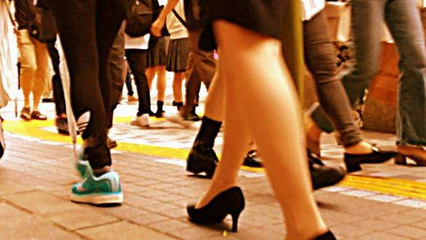 都会の雑踏 都会の雑踏,雑踏イメージ,横断歩道の写真素材