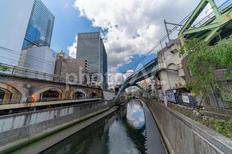 秋葉原　万世橋から見た風景 秋葉原,万世橋,東京の写真素材