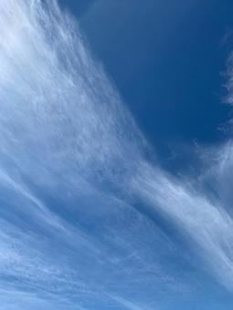 空 すじ雲 縦型 空 すじ雲 縦型の写真