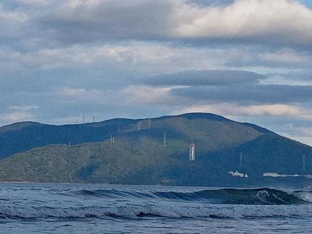 汐汲浜周辺の風景 海,山,海水浴の写真素材