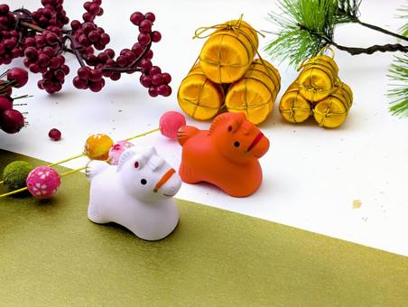 お正月(年賀状&年末年始)21 お正月(年賀状&年末年始)21 冬,年賀状,干支の写真素材