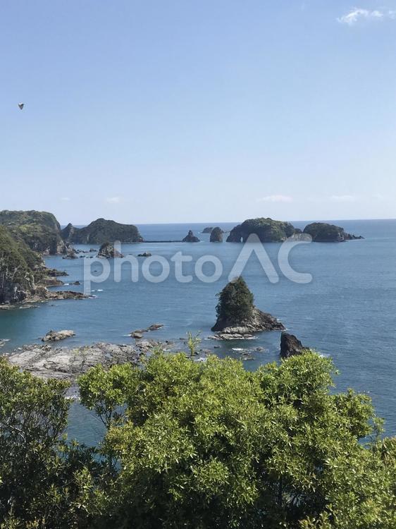 和歌山県太地町の海 海,太地町,紀南地方の写真素材