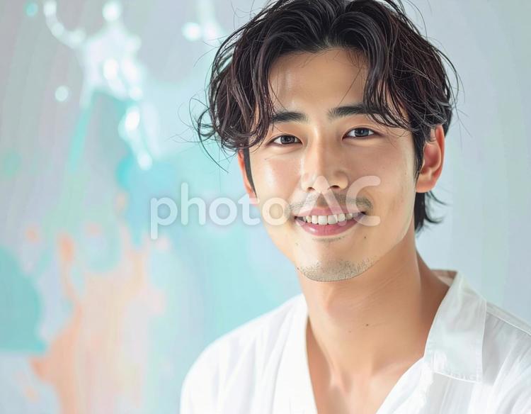 メンズファッション用モデルポートレート 男性,若い男性,青年の写真素材