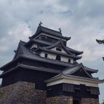国宝、松江城 国宝、松江城 城,お城,国宝の写真素材