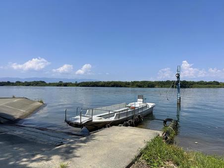 中野の渡し_1 中野の渡し,中野,渡船の写真素材