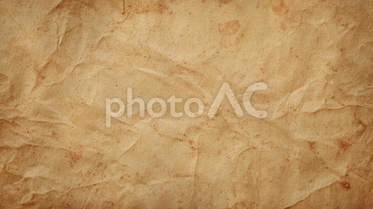 汚れ付きクラフト紙 紙,クラフト紙,しわの写真素材