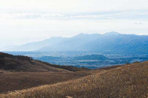 ビーナスラインの秋 ビーナスライン,長野県,車山高原の写真素材