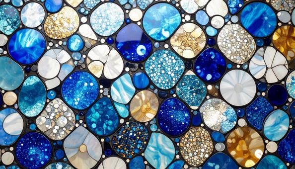 きらびやかなステンドグラスのテクスチャの写真
