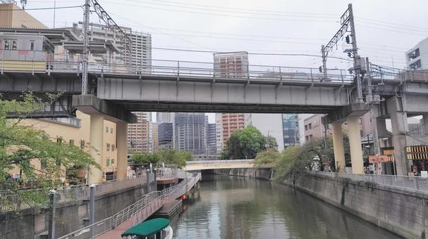 目黒川 目黒川,川,橋の写真素材