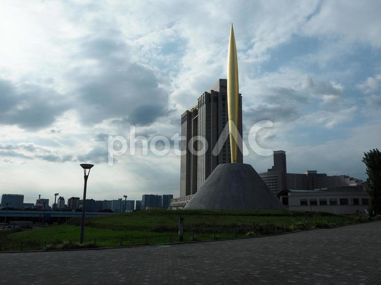 お台場　自由の炎像　セントラル広場 自由の炎像,ホテル,セントラル広場の写真素材