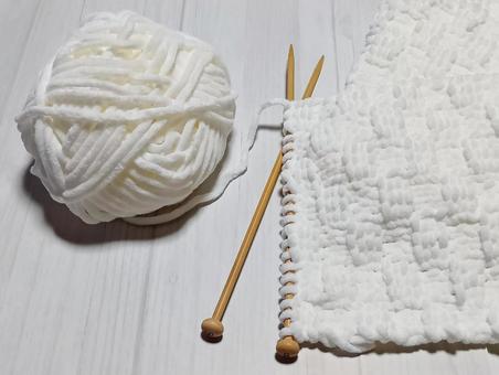 編み物 編み物,あみもの,毛糸の写真素材