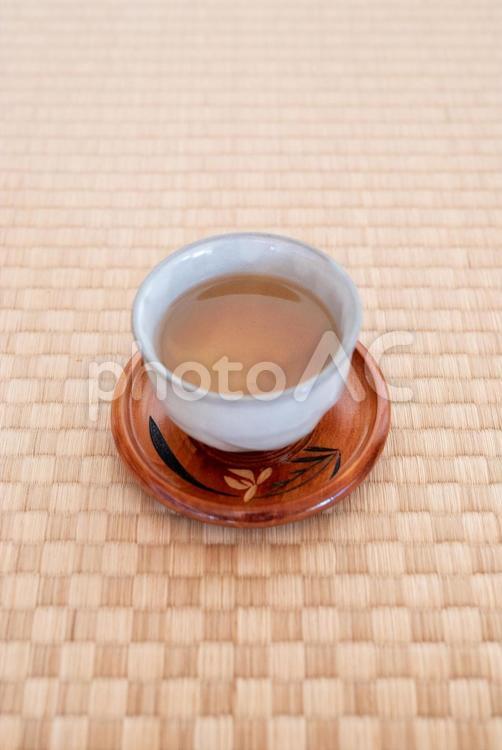 和風畳の上にお茶 お茶,茶,日本茶の写真素材