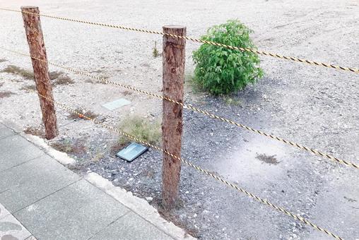 仕切りロープ 仕切りロープ,仕切り,綿混用の写真素材