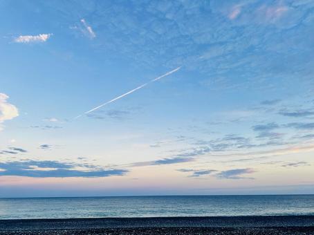 海岸　岸辺　海と空 海岸,沿岸,海の写真素材